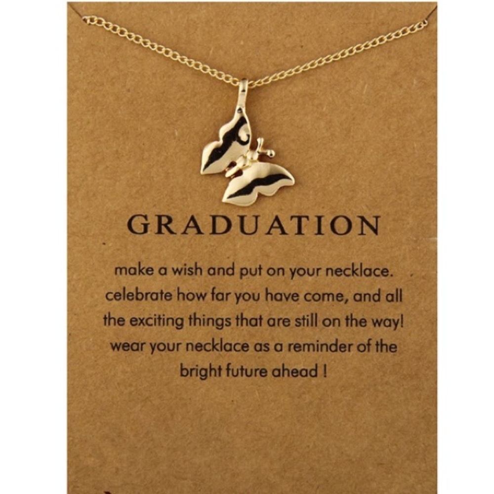 🎓Graduation necklace with inspirational card